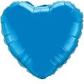 Mayflower Distributing 18 in. Sapphire Blue Heart Foil Balloon, 5PK 16873